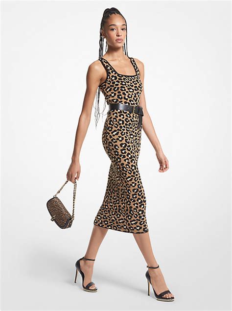 michael kors jacquard bag|michael kors leopard dress.